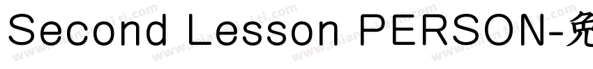 Second Lesson PERSON字体转换